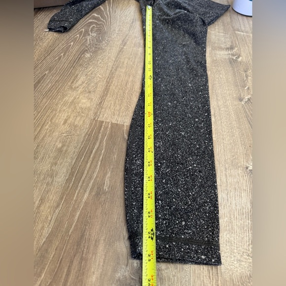 Lululemon Align Pant II (25") Luminesce Splatter Ice Grey Black Leggings Size 6 - Picture 10 of 12